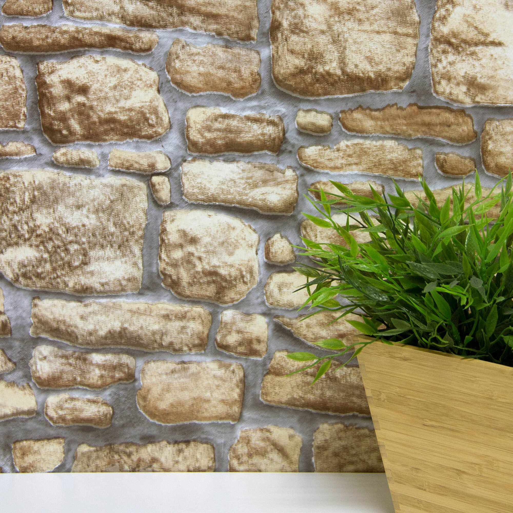 Fablon Stone Wall Adhesive Film, 2ct.